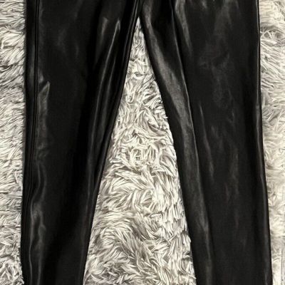 Spanx Size S Faux Leather Leggings for Women - Black